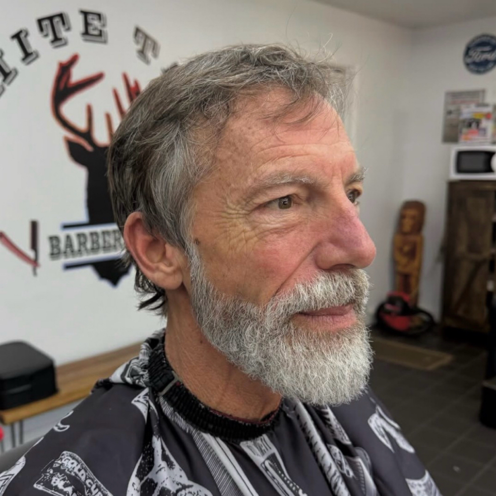 Classic Haircut & Beard Trim at White Tail Barbershop With Bailey in Livingston, TN