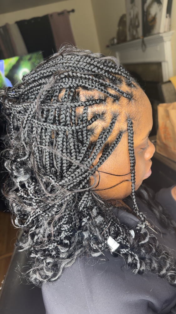 Boho Knotless Bob