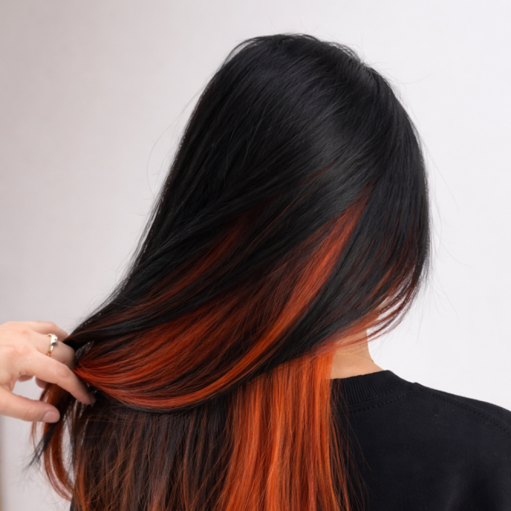 Peekaboo Color at Three & Co Salon in Kent, OH