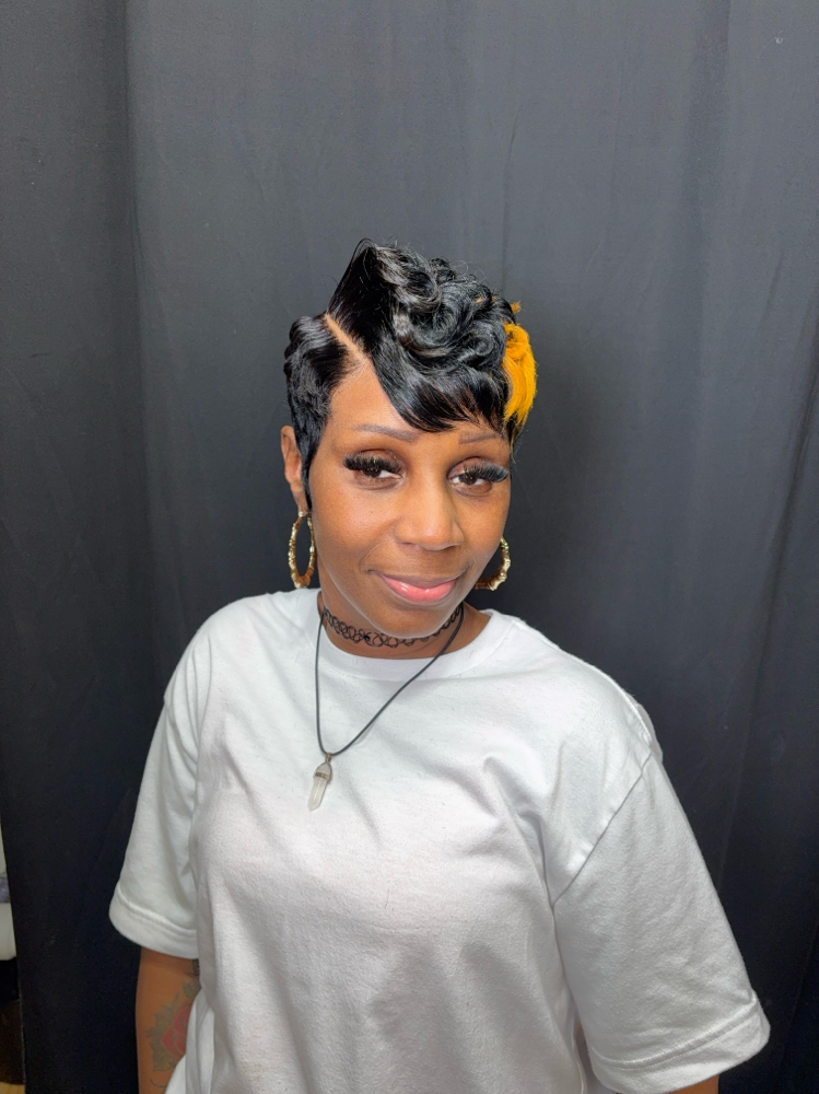 Closure Short Cut at Bodacious beauty salon in Winston Salem, NC