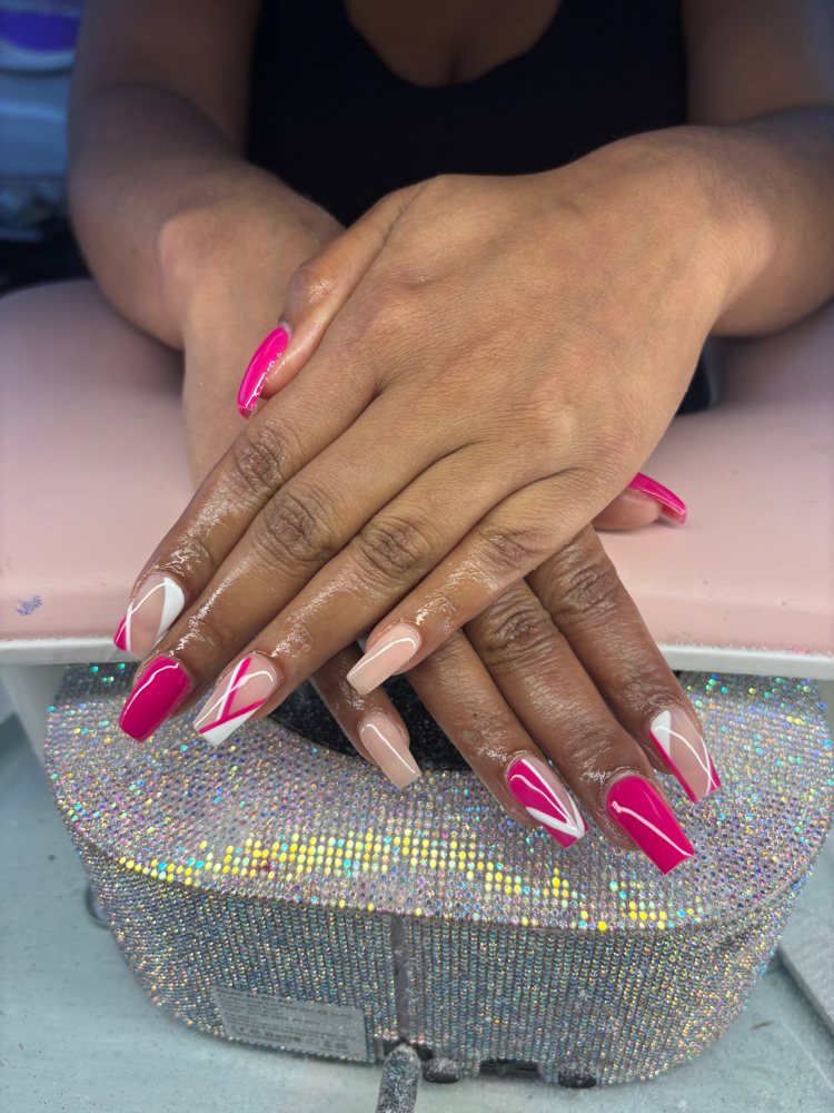 Short- Medium Polygel Fill In at Ceradii nails in Indianapolis, IN