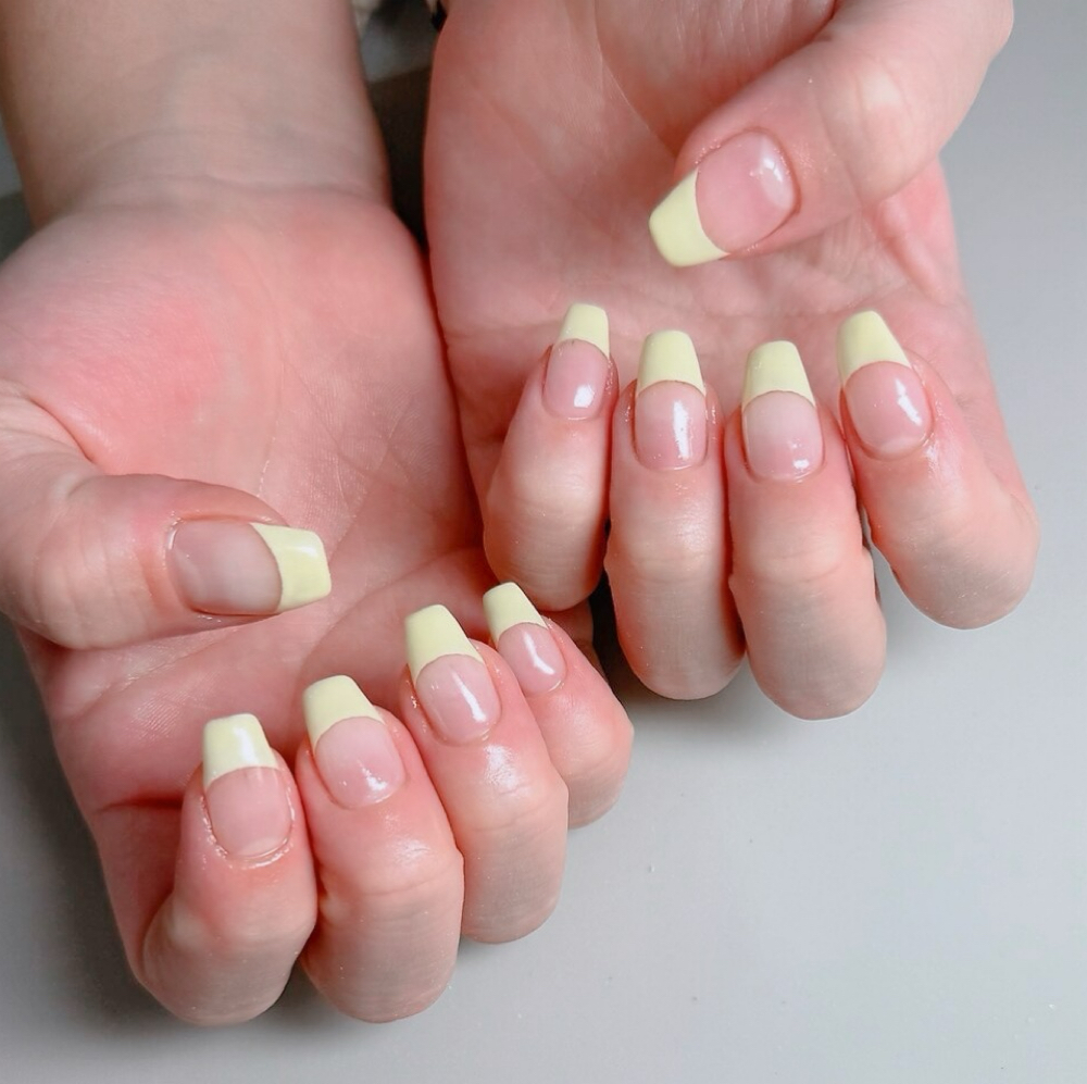 French Gel Manicure (Clear Base) at AGRACE BEAUTY & SPA in Birmingham, MI