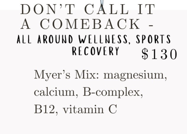 Don’t Call It A Comeback at Hydrate Recovery Lounge in Seguin, TX