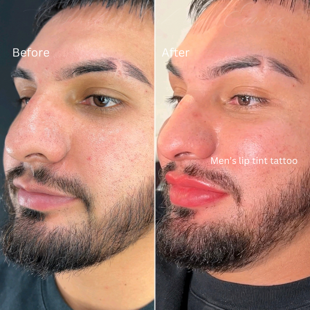 Men’s Lip Tint Tattoo