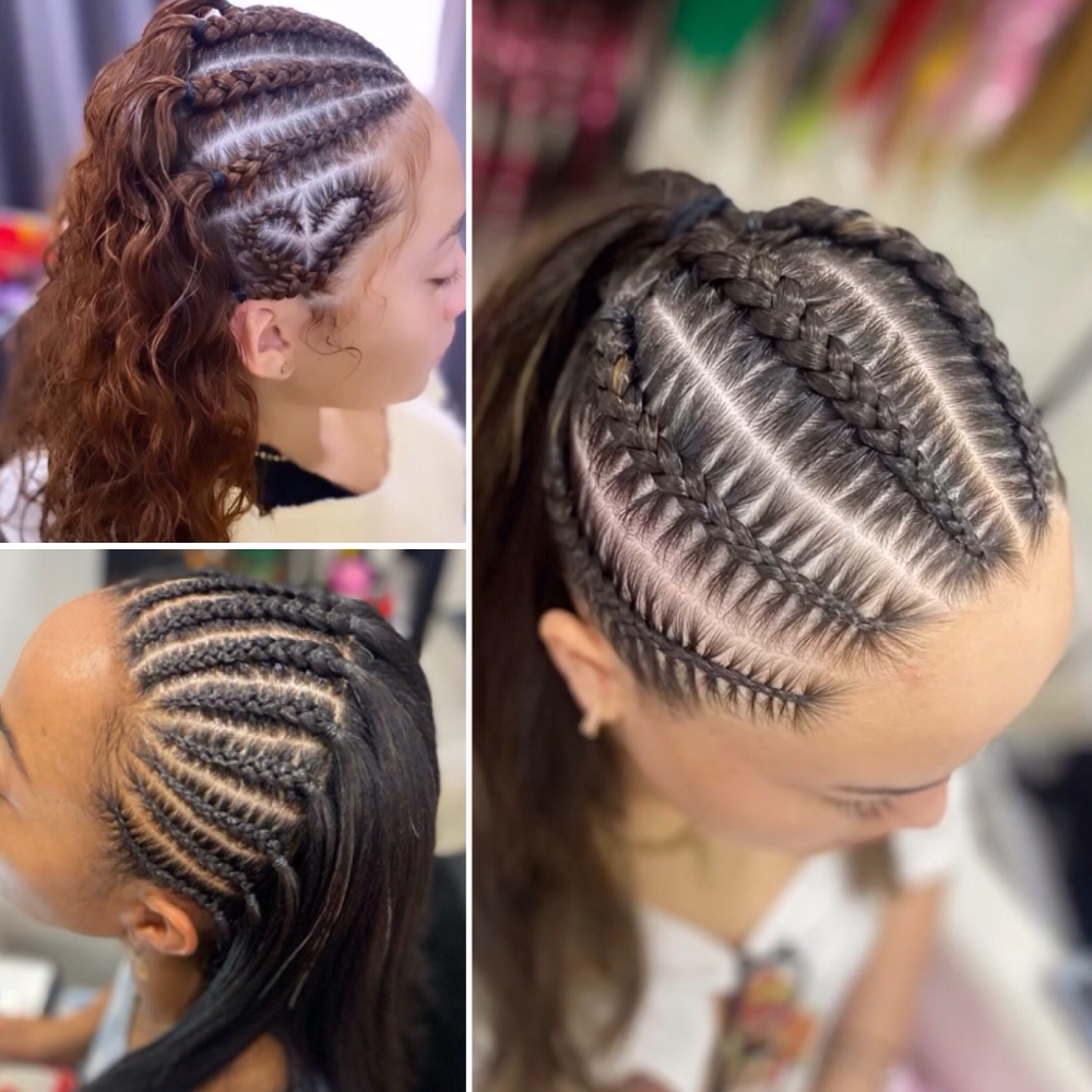 Front Half/ Crown Braids