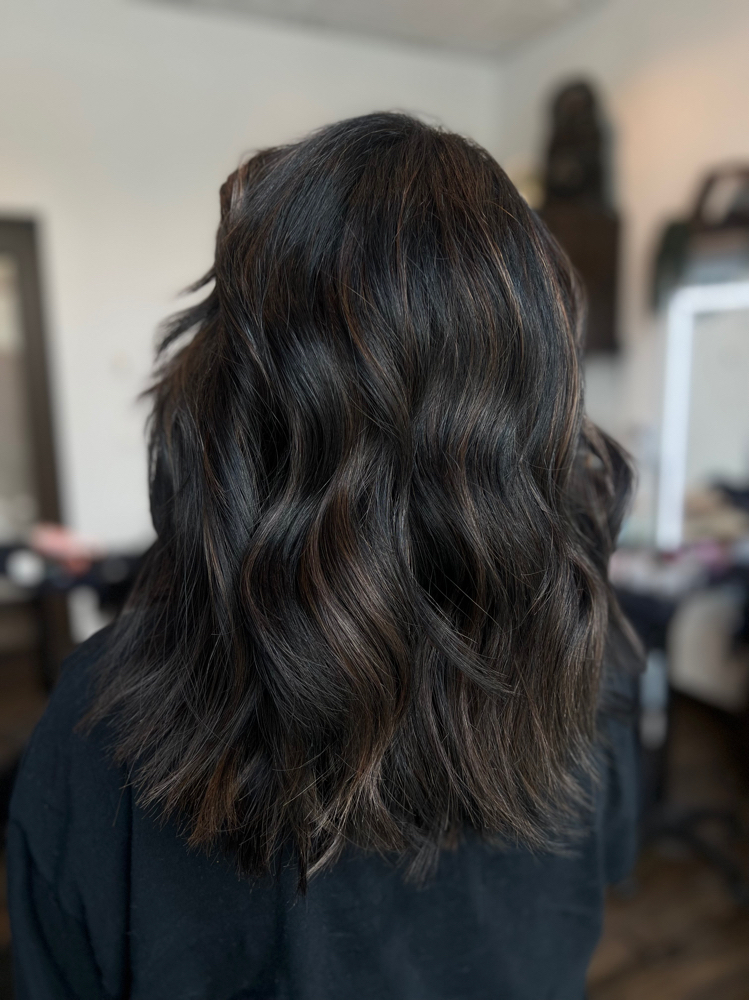 Lowlights, Gloss + Blow-Dry