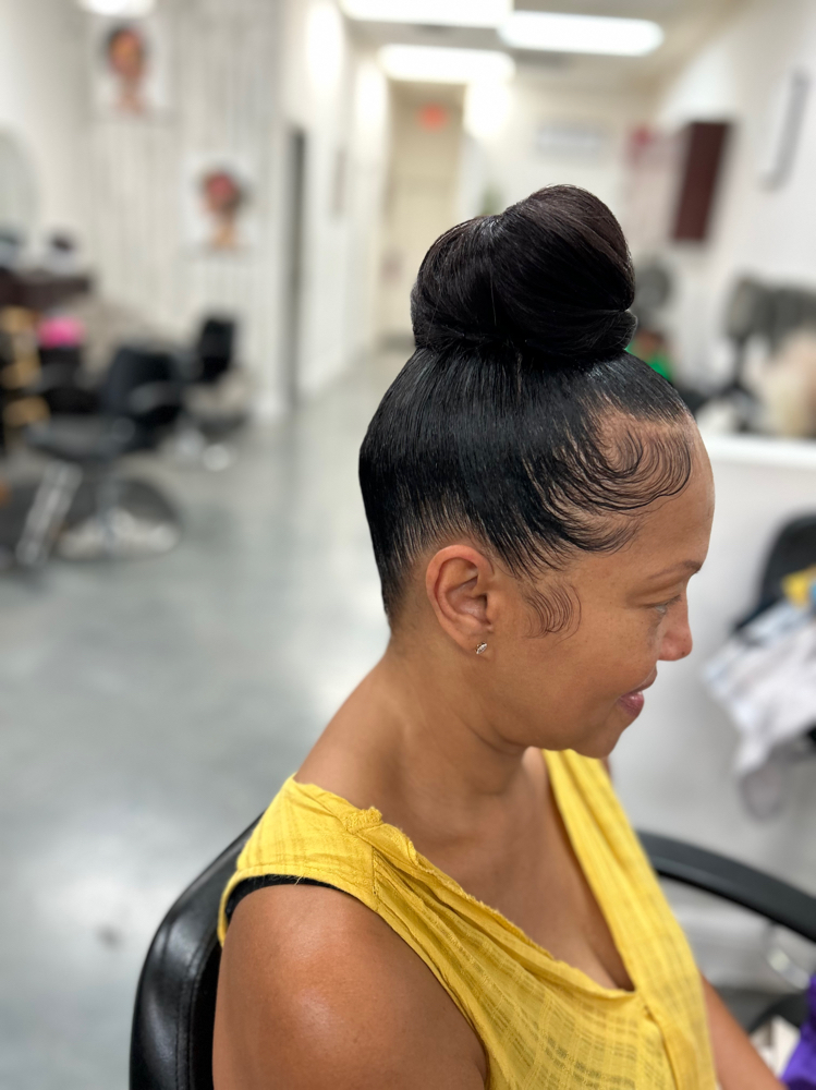 Braided Bun Updo