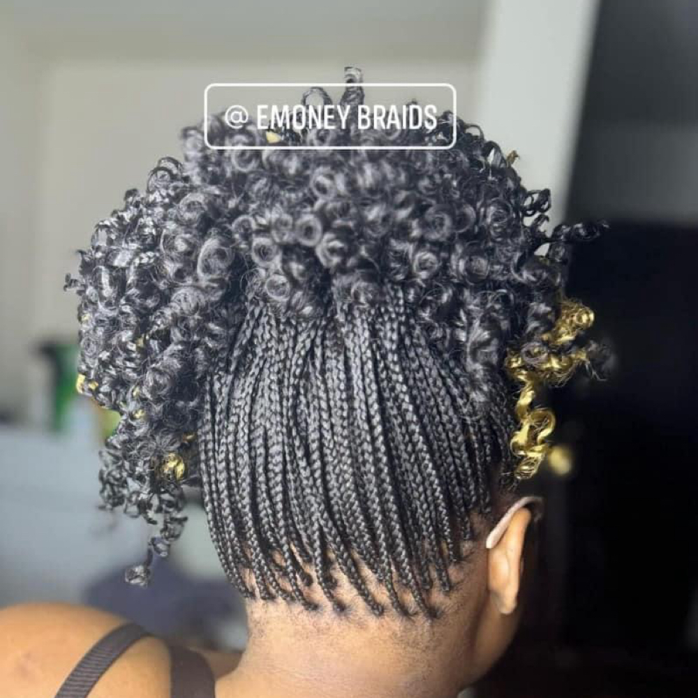 Micro Braids Usin Ruwa Hair at E-Money Braidz in Memphis, TN