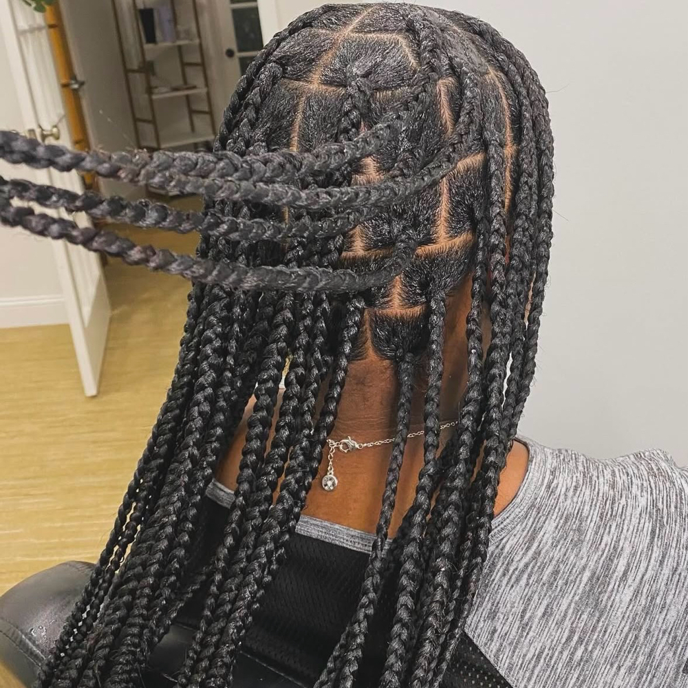 s/m knotless braids