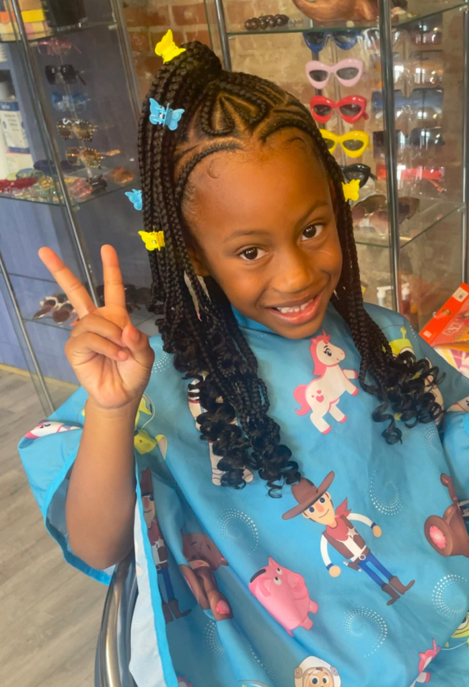 Designer Side Ponytail & Half Down