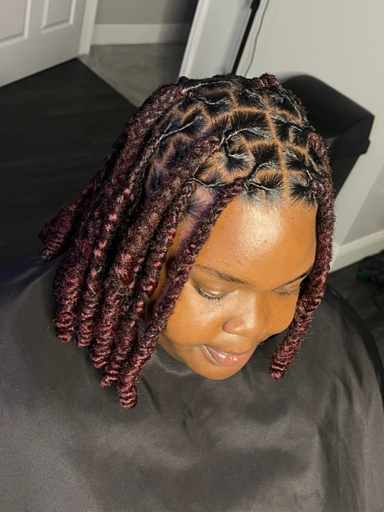 Retwist Loc Bob (added Hair)
