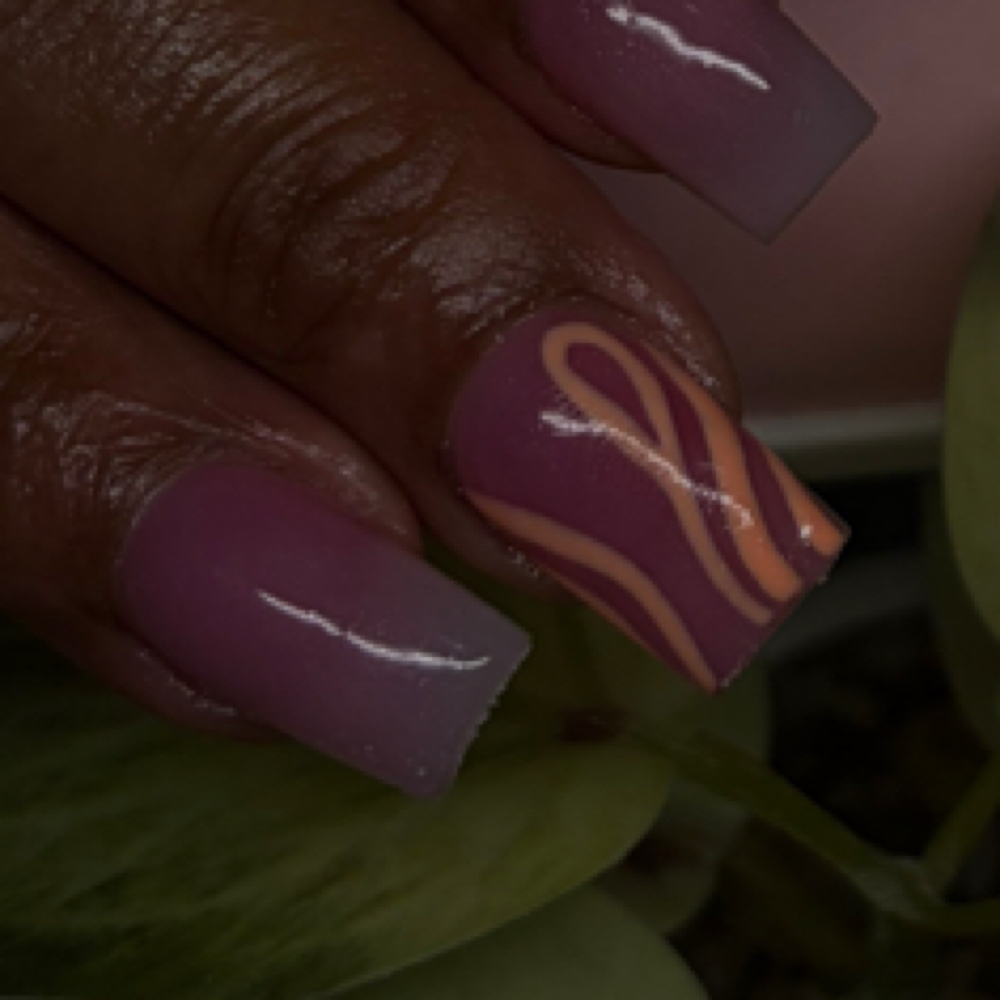 Nail Repair w Design at Serenity Soul Spa in Charlotte, NC