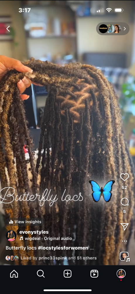 Butterfly/soft Locs Smedium at Cute, Simple and Classy Beauty Lounge in Fairfield, CA
