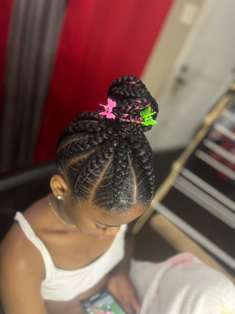 Girls Braided Bun