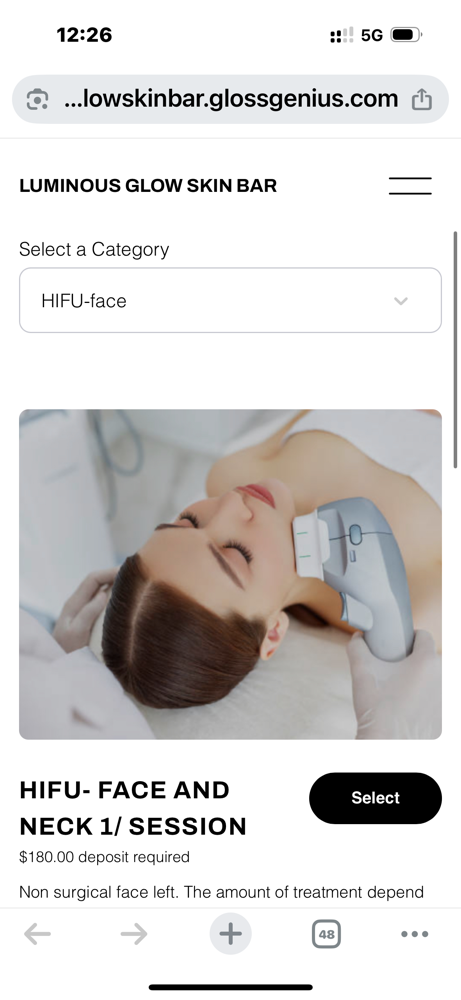 HIFU Face And Neck- 6/sessions
