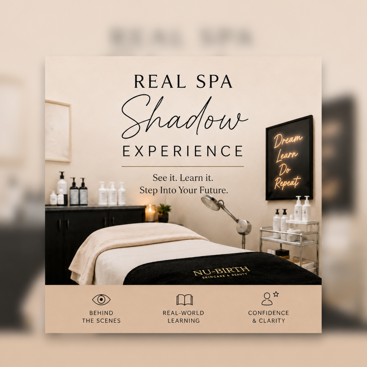 Real Spa Shadow Experience at Nu-Birth Spa and Beauty in Clinton, NC