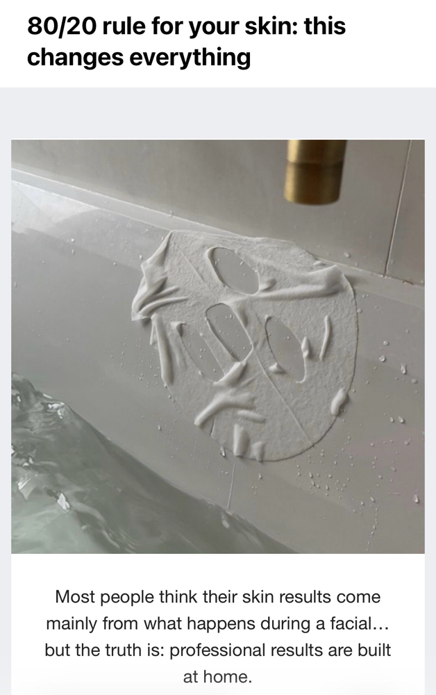 80/20 rule for your skin