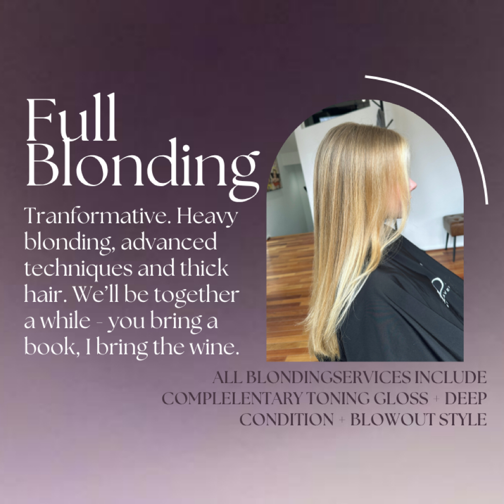 Full Blonding at Sam at Foil Hair Co. in Hudson, OH