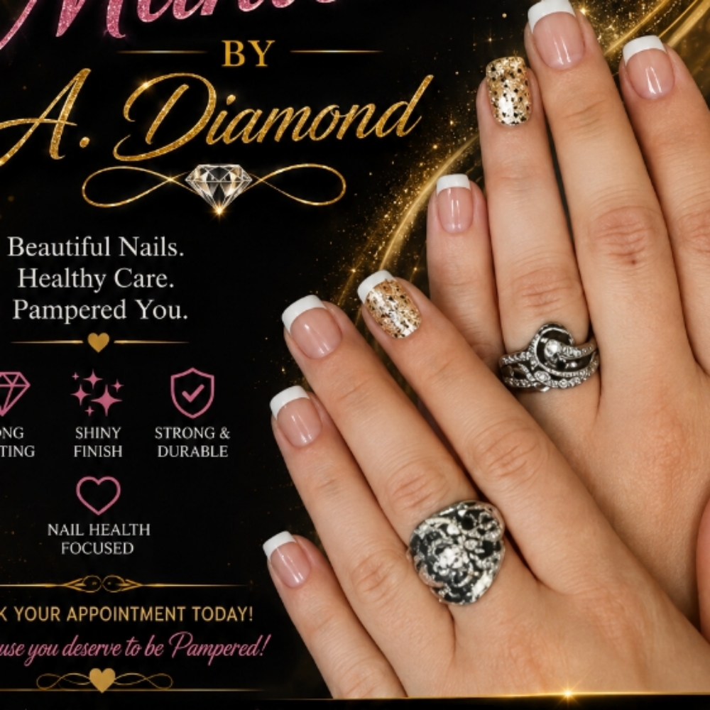 French Manicure Add-on at Pamper Me Salon & Spa Ste in Riverdale, GA
