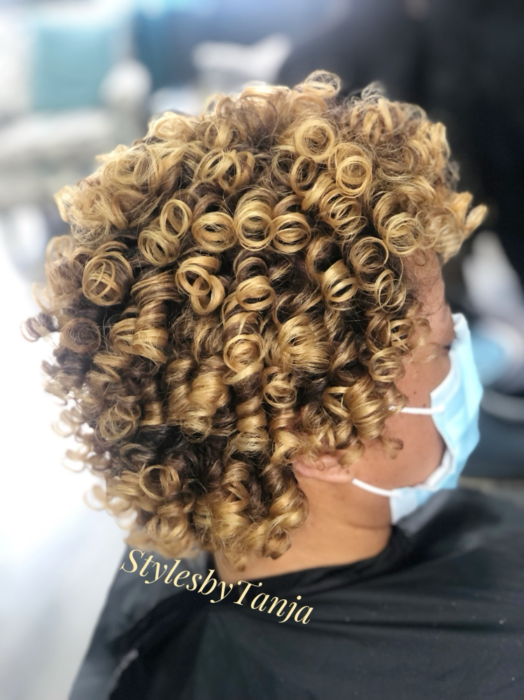 Rod Set/Natural Hair