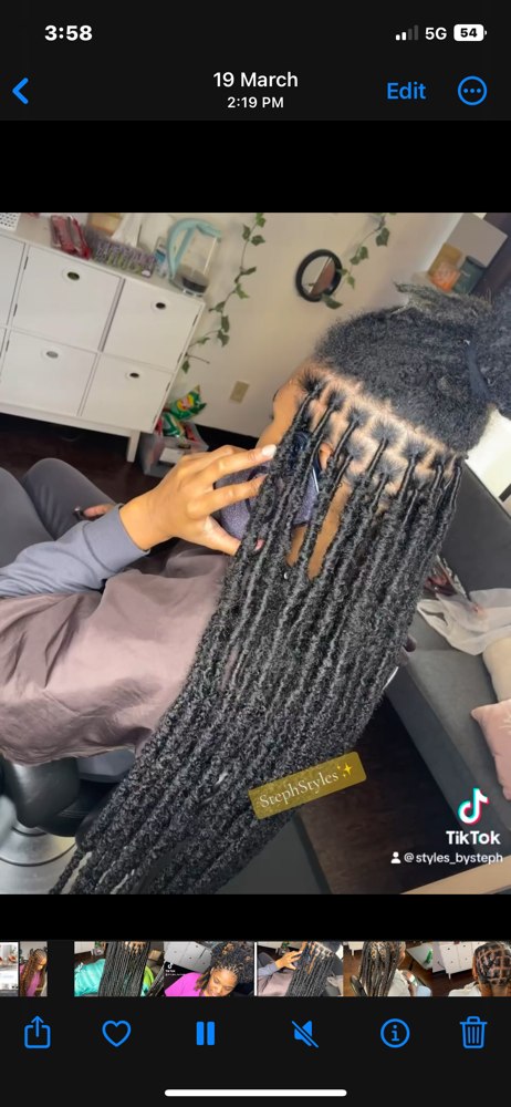 Smedium Soft Locs Over Locs