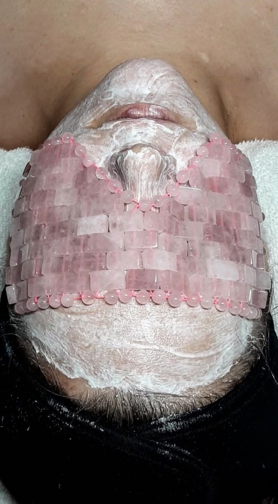 Add Rose Quartz Eye Mask