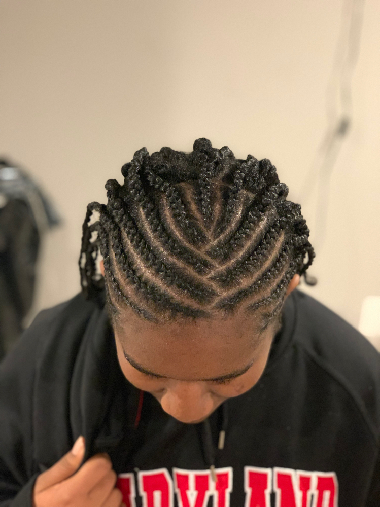 Natural Hair Cornrows