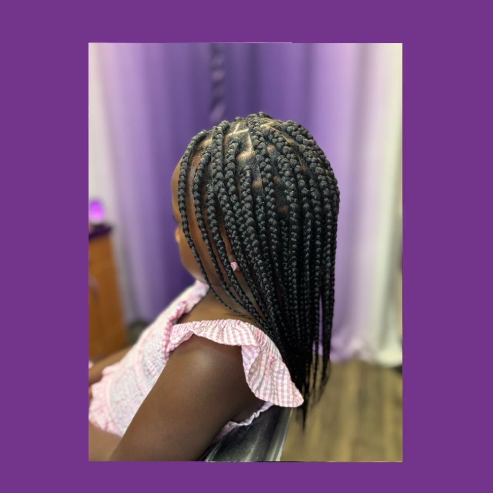 Kids Ages 2-8 BOX Braids $100 at Hair By Tiffany in Longview, TX