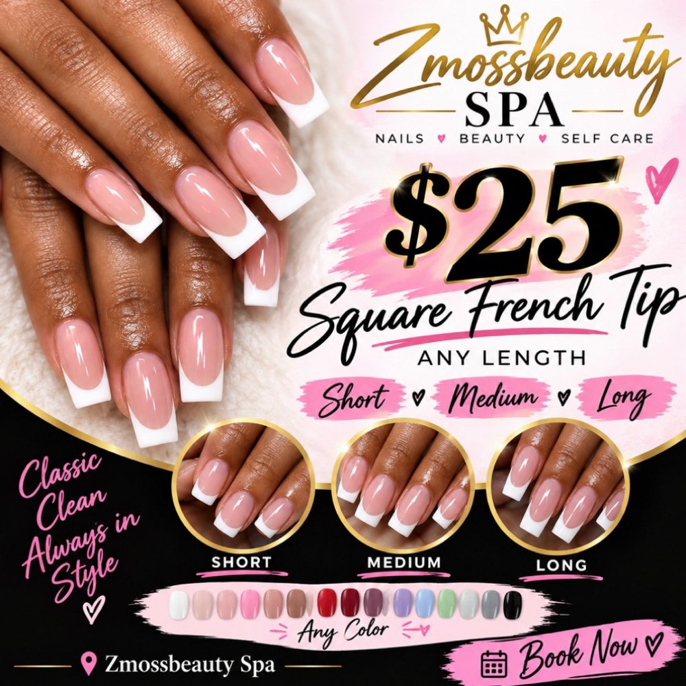 French Tip Special at Zmossbeauty Spa in Brandon, FL