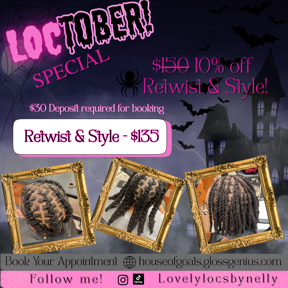 Loctober Special *Retwist & Style*