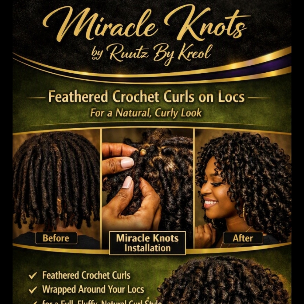 Miracle Knots Natural Hair Only at Ruutz By Kreol in Killeen, TX