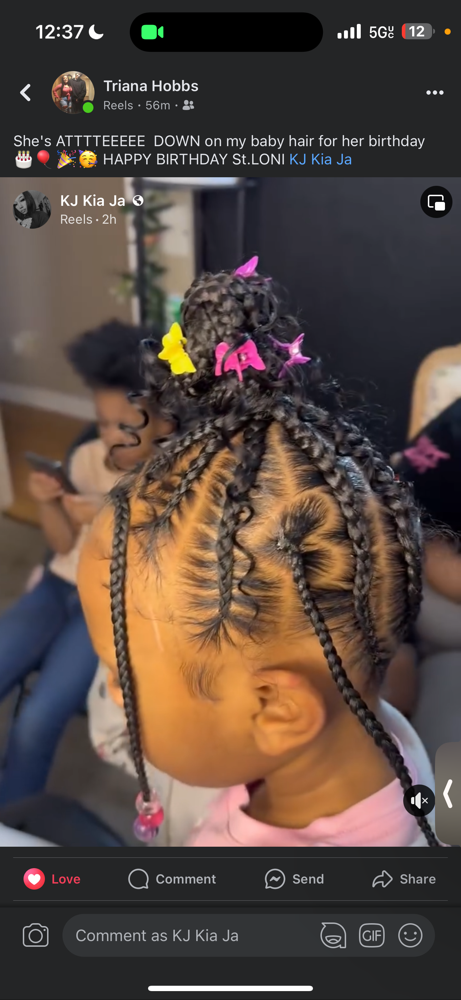 Kids Dope Braiding Styles W/ Weave