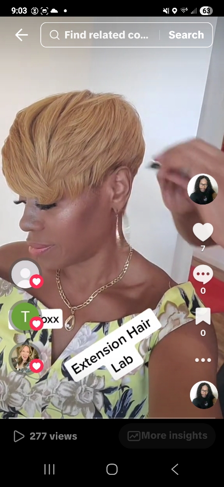 Quick Weave at Extension Hair Color Glam in Canton, MI
