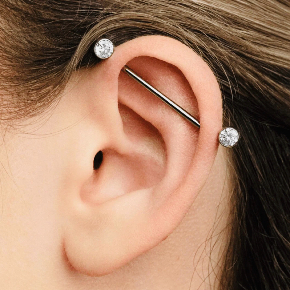 Industrial Piercing Including Jewel at Candi Girl Ink in 2nd Location Philadelphia, PA