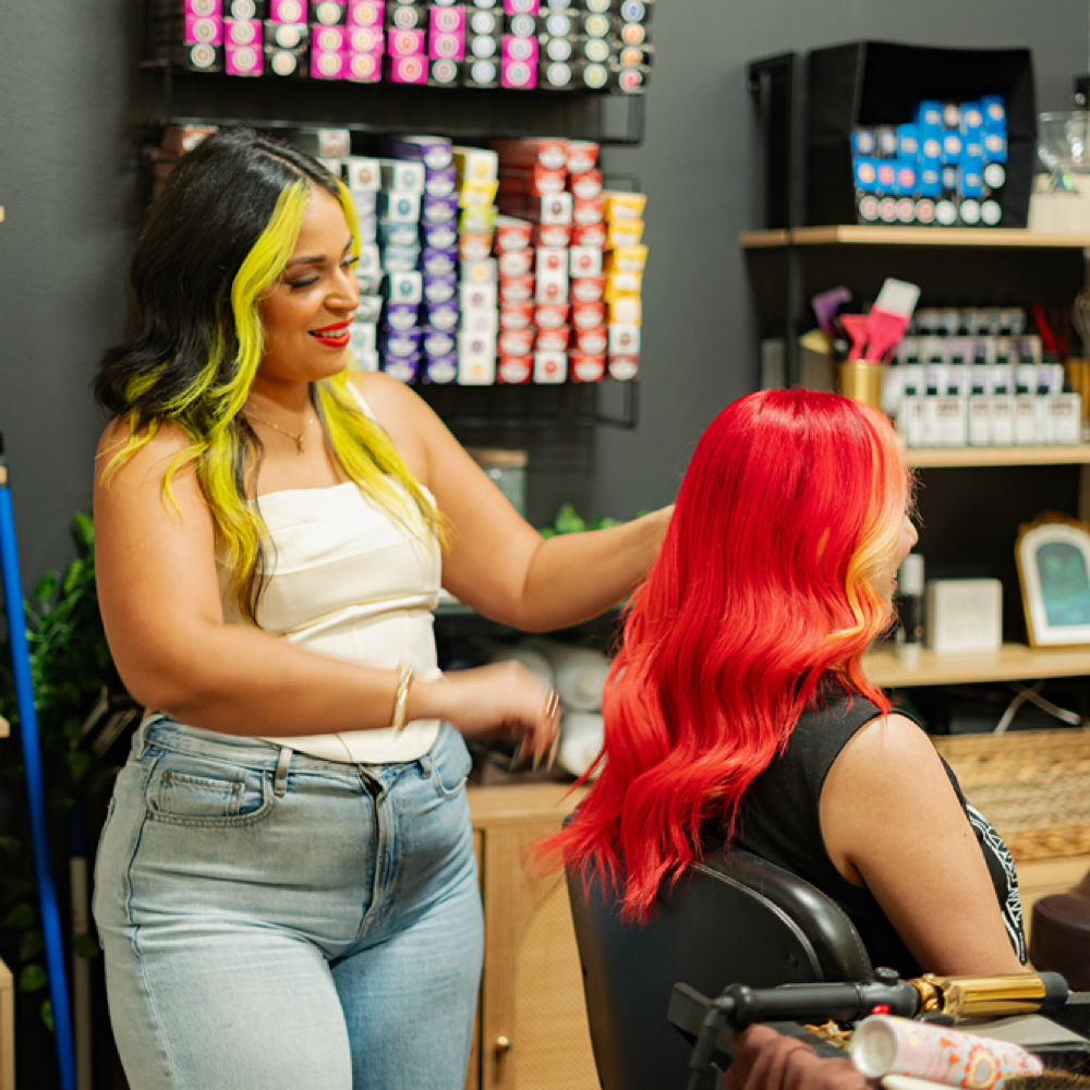 In Person Consultation at AJ Loves Color Hair Studio in Casselberry, FL