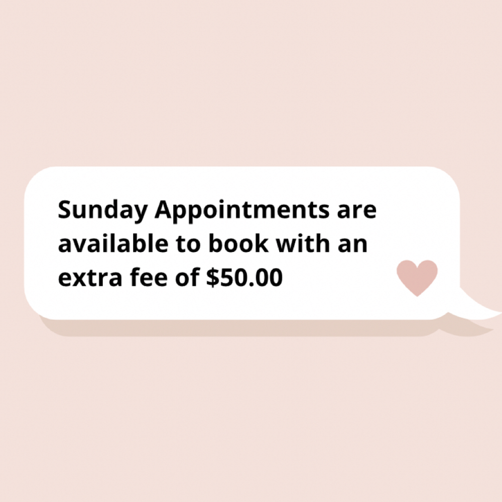 Sunday Appointment Fee Please Read at Janika Scott Beauty in North Chesterfield, VA