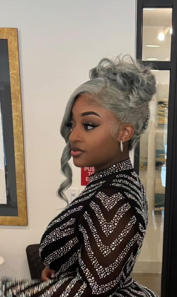 Two Frontal + One Bundele Up Do