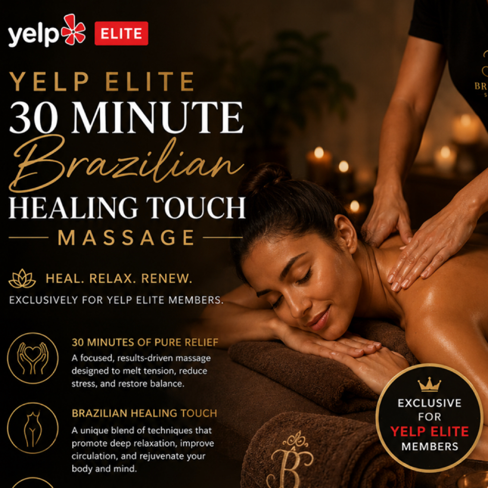 Yelp Elite 30 Min Brazilian Healing at Brazilian Spa Suites Center of Therapeutic Massage in Bolingbrook, IL