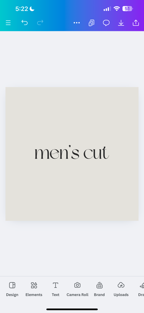 Men’s Cut