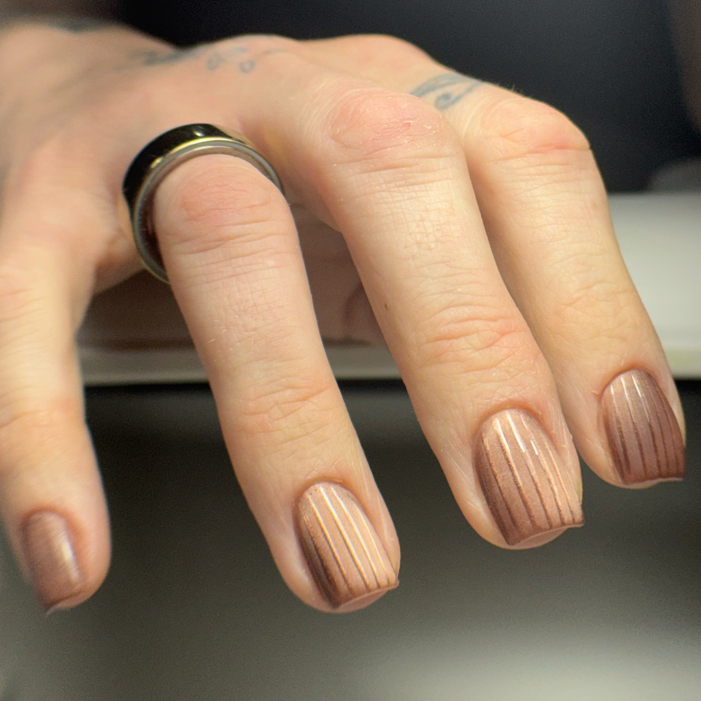 Russian Manicure at Hard Gel Atelier in North Olmsted, OH