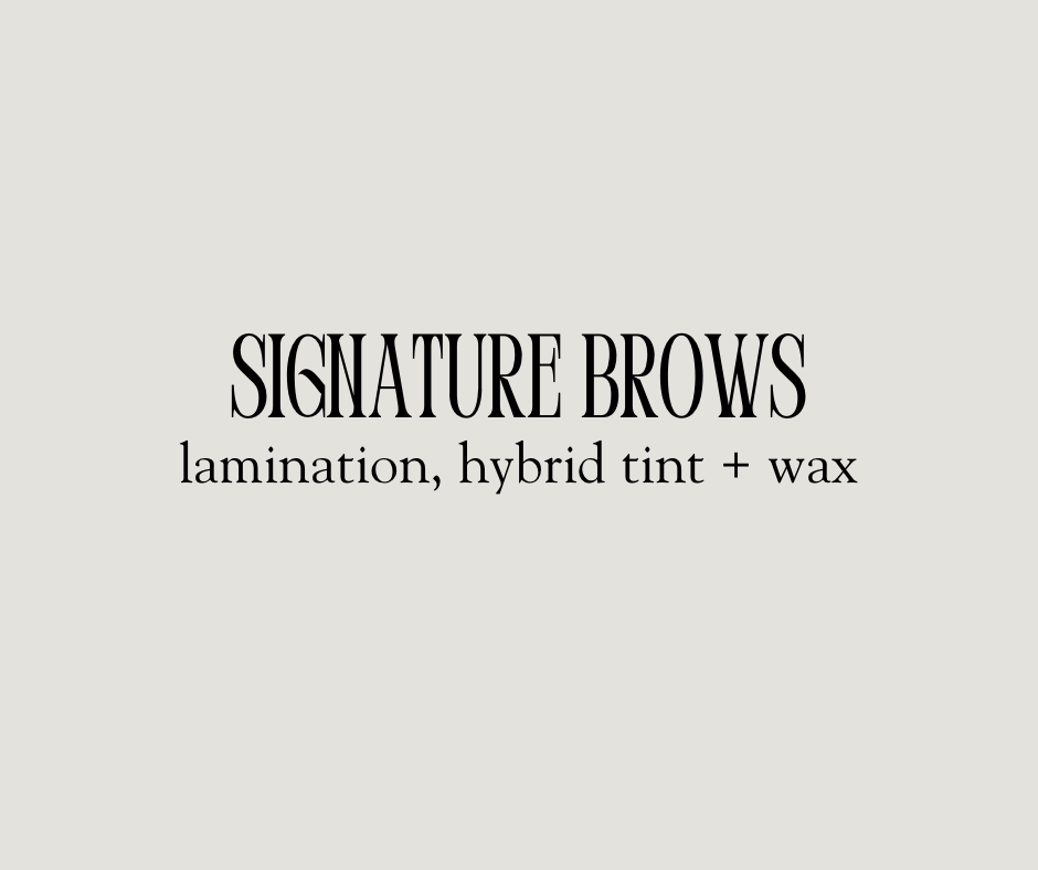 Signature Brows (tint/lami/wax)