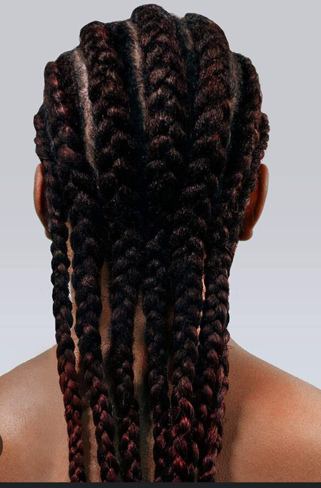 Corn Rolls With Synthetic Hair
