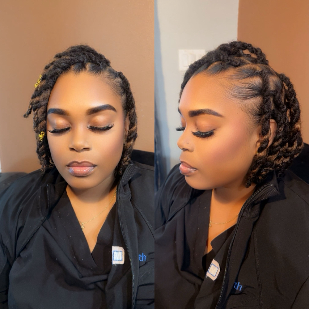 Natural glam with strip Lashes