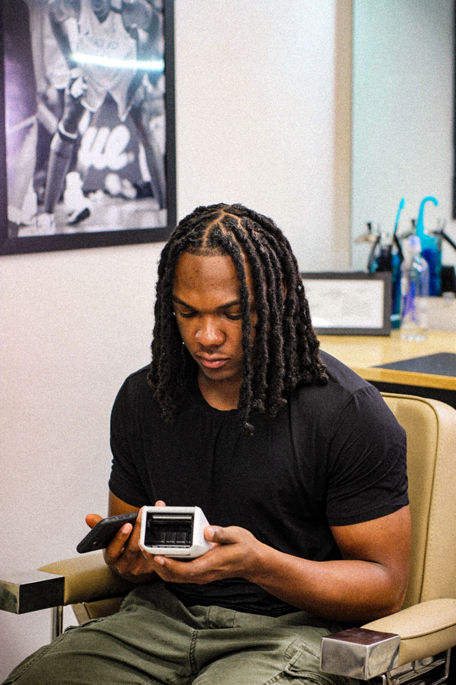 Loc Retwist & Style (Long) at Cyn Blends Barbering + Loc Studio in Long Beach, CA