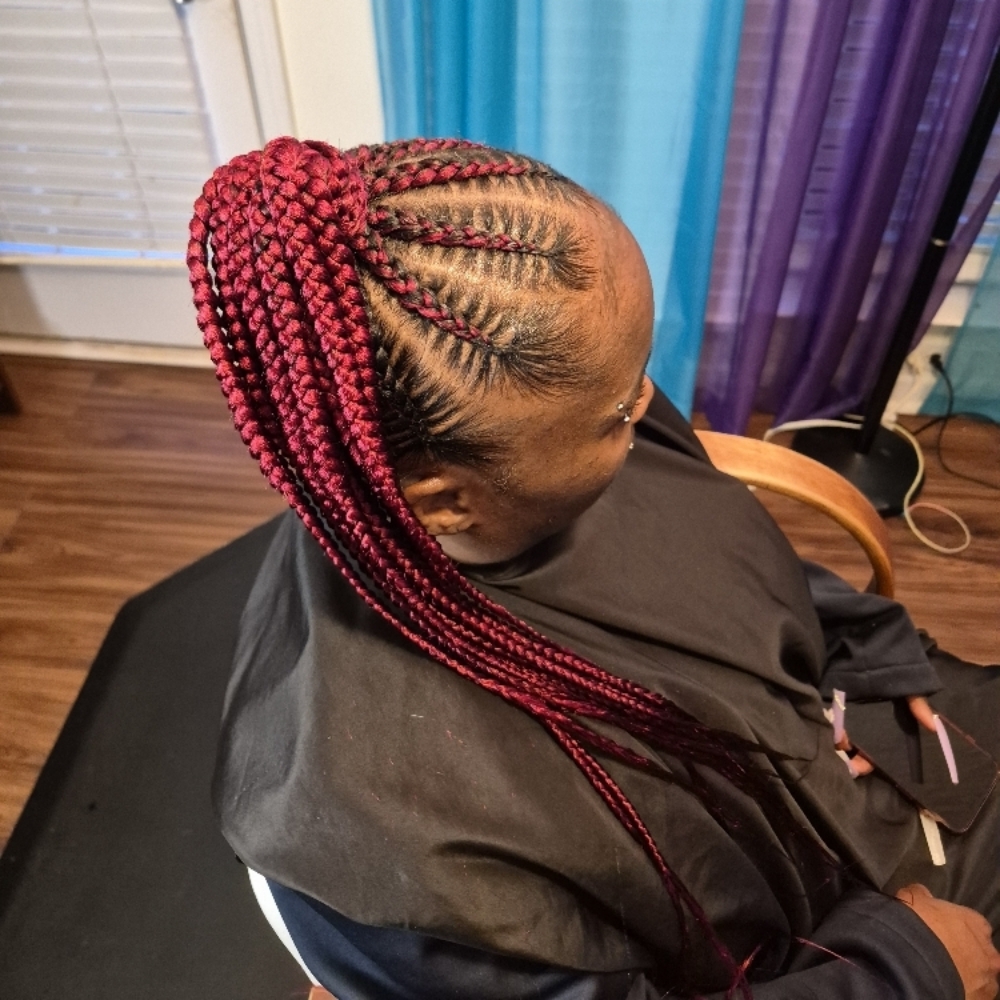 Large Feed In Ponytail at Growth & Beauty by Precious LLC in Greenville, SC