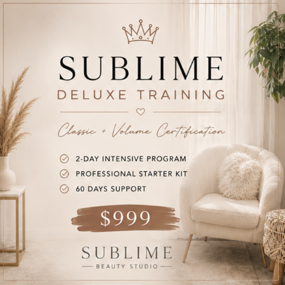 SUBLIME DELUXE TRAINING at SUBLIME BEAUTY STUDIO in MONTEREY, CA