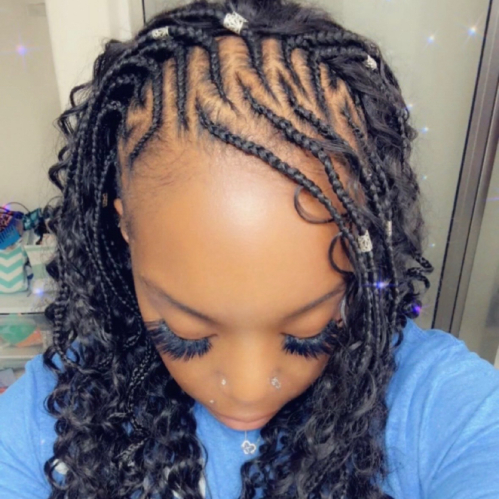 Fulani Braids at Soft Hands Soft Life Mobile Braids in Houston, TX
