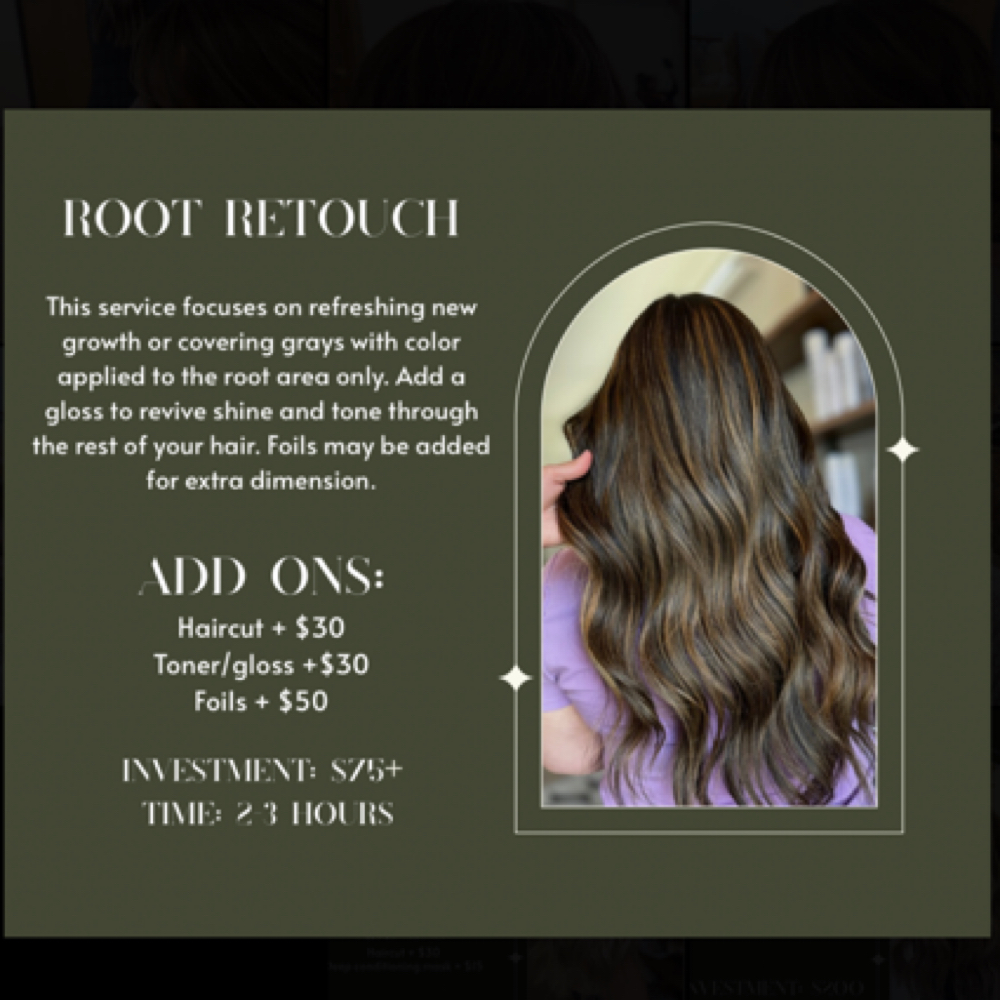 Root Retouch at Beauty By Bailey in Cadott, WI