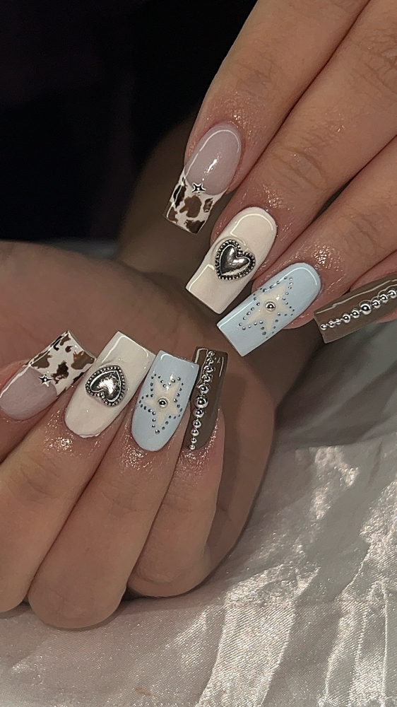 LONG Acrylic Nails at 222cutenails in los angeles, CA