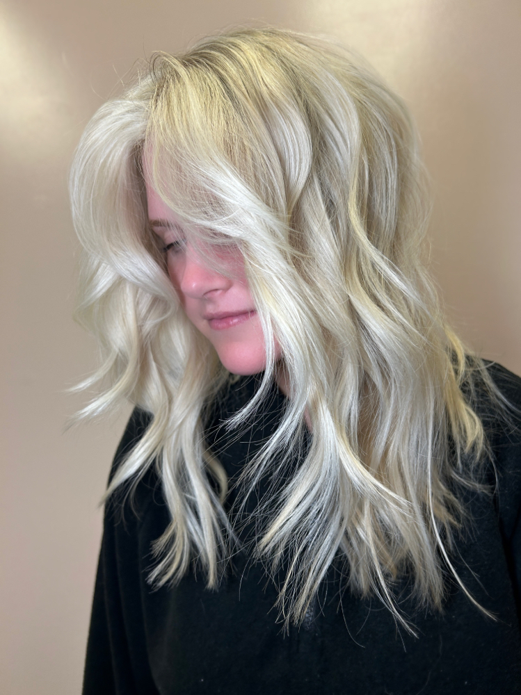 Hair cut and blow dry